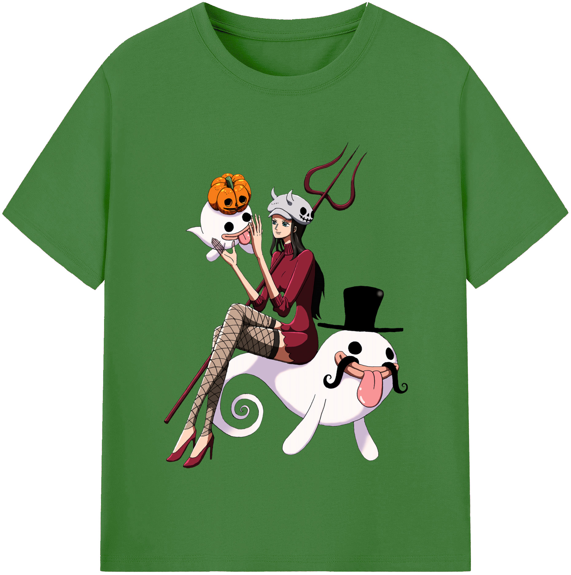 ワンピース ニコ・ロビン ONE PIECE Nico Robin レディースカジュアルプリントTシャツ（綿100％）